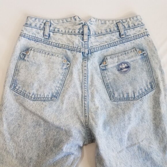 LA Gear Vintage Baggy Y2K Jeans High Rise Tapered SIZE 9 Light Wash Skater - Picture 12 of 14
